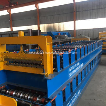 corrugated metal sheet roof panel forming machine